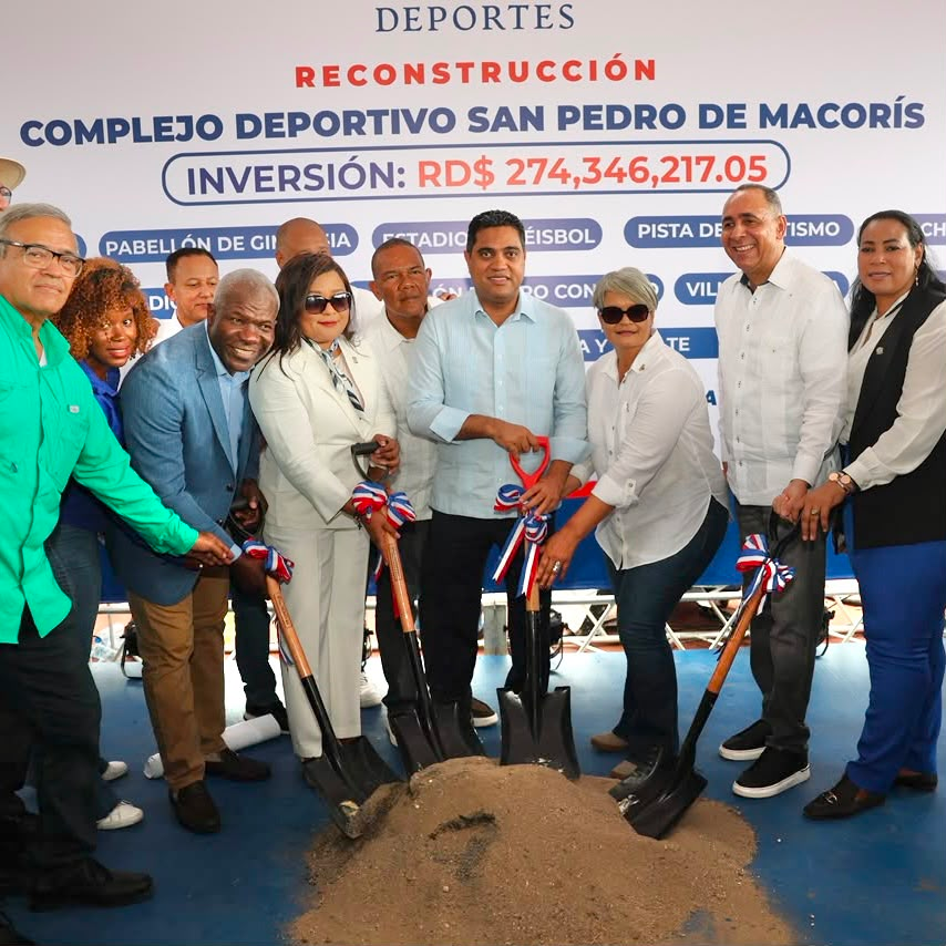 Inician reconstrucción del Complejo Deportivo de San Pedro con inversión de RD$274 millones